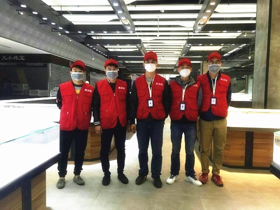 高潔雅室內(nèi)空氣治理工程，高潔雅為珠寶廣場進(jìn)行甲醛治理服務(wù)